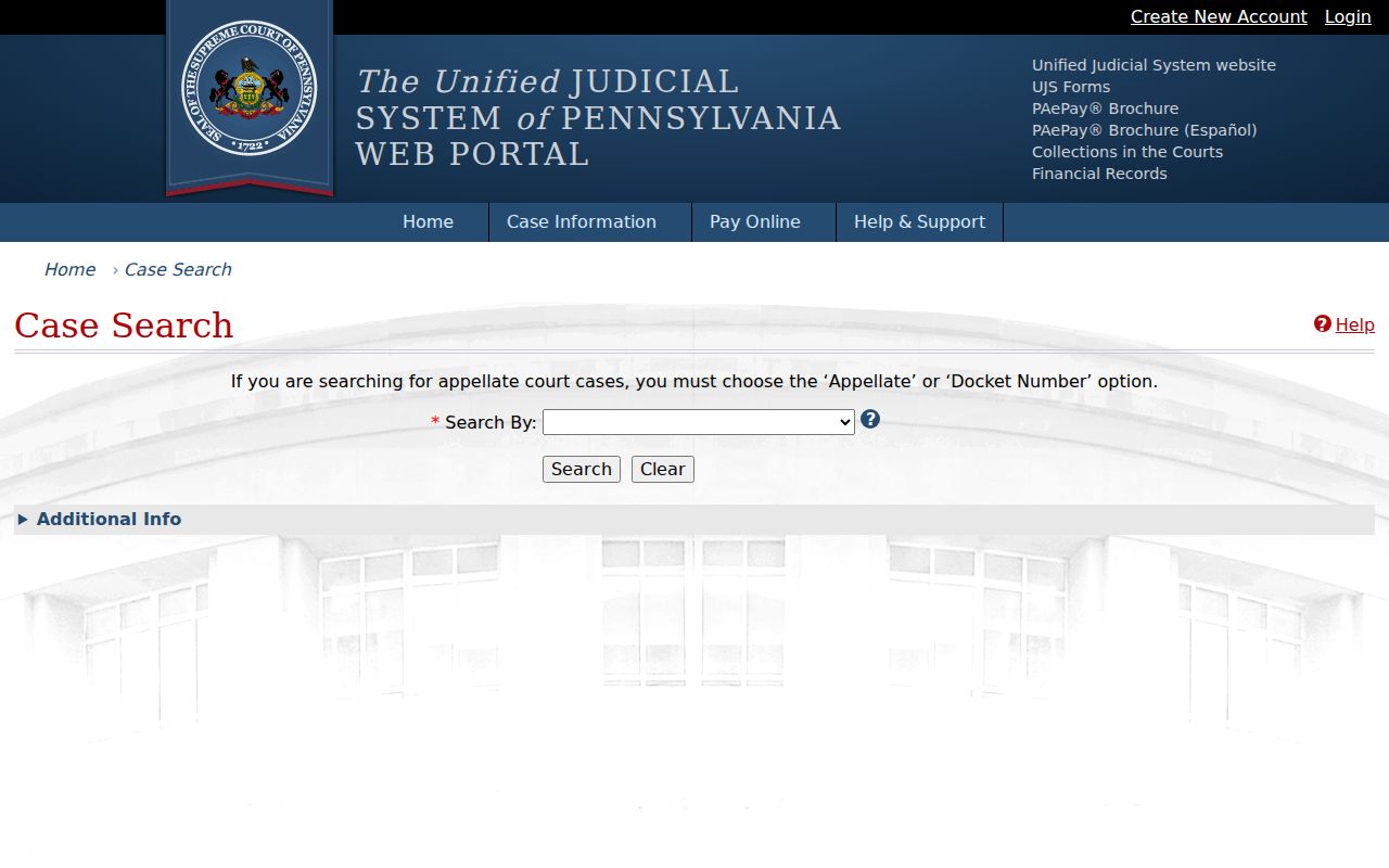 Susquehanna Township residents directory Pennsylvania UJS docket search
